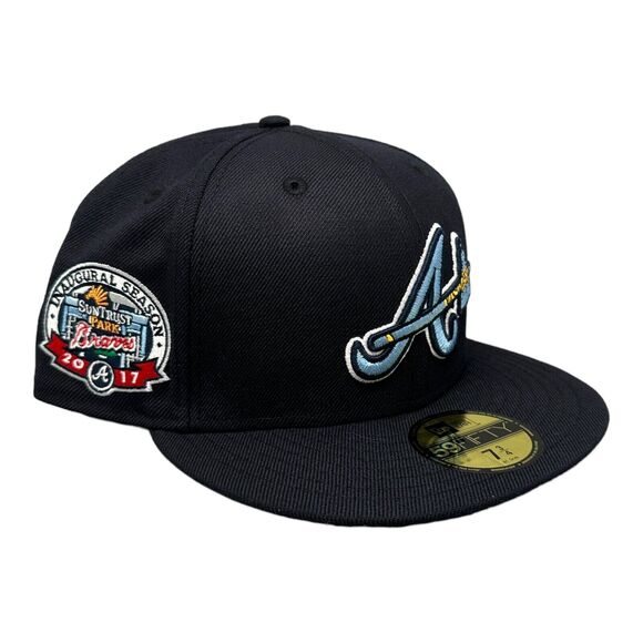 New Era 59Fifty Fitted Atlanta Braves 2017 Inaugural Season Men's‎ Sz 7-3/4 - Picture 7 of 9
